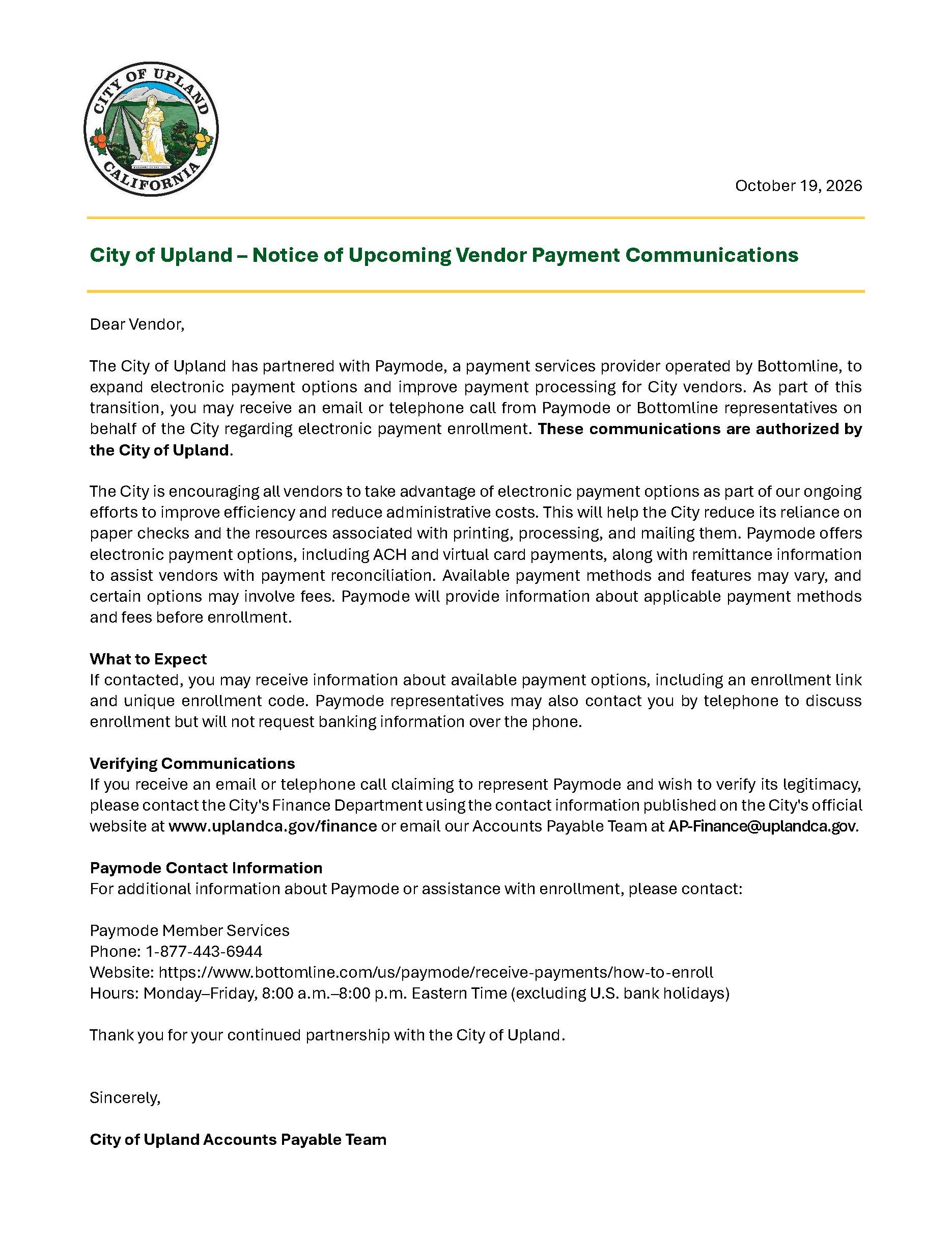 Vendor Notification Letter 101926.color